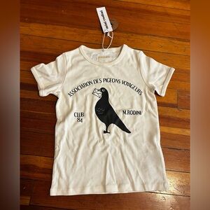 Mini Rodini NWT 100% Cotton Girls T-Shirt Size 5-7
